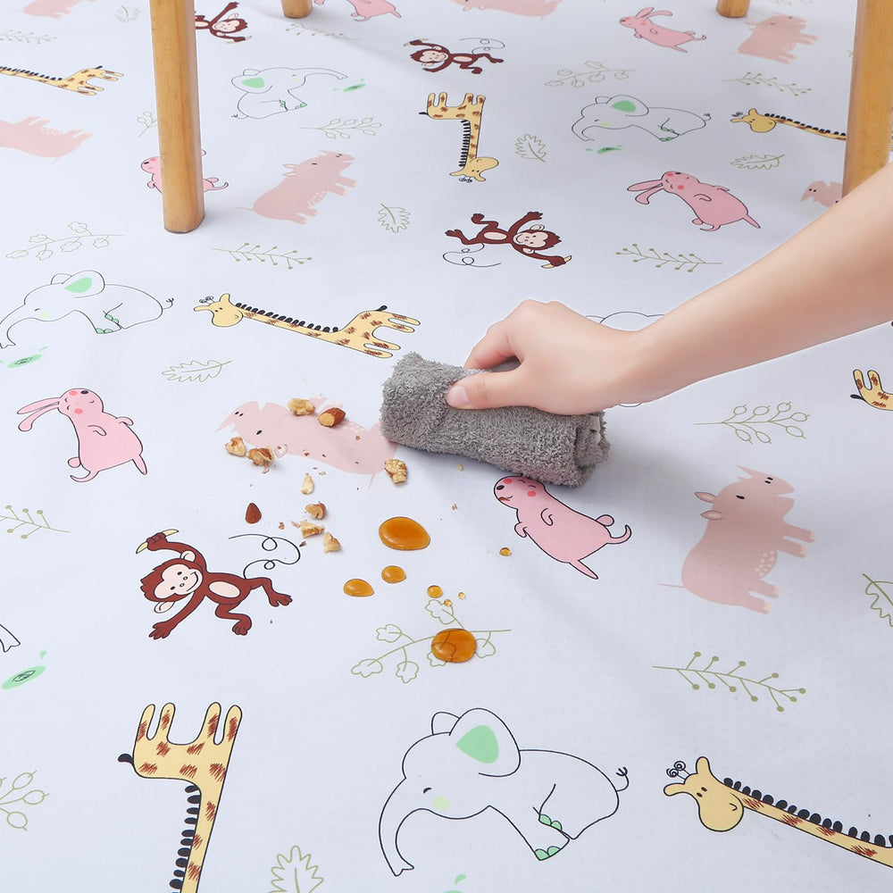 CLCROBD Baby Splat Mat non-slip back stays in place on various floors