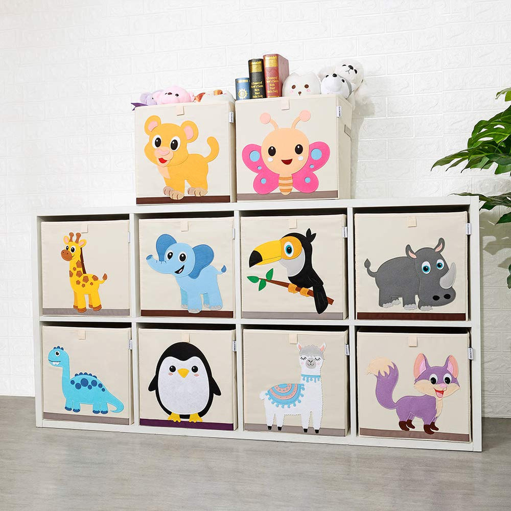 CLCROBD butterfly cube bin in nursery adds playful decor while organizing.