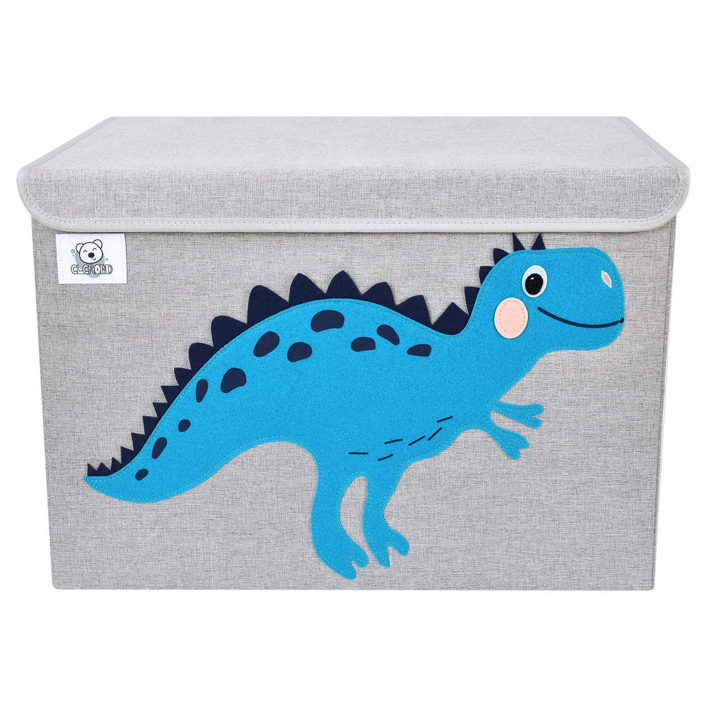 CLCROBD dinosaur-themed storage box with collapsible design saves space when not in use.
