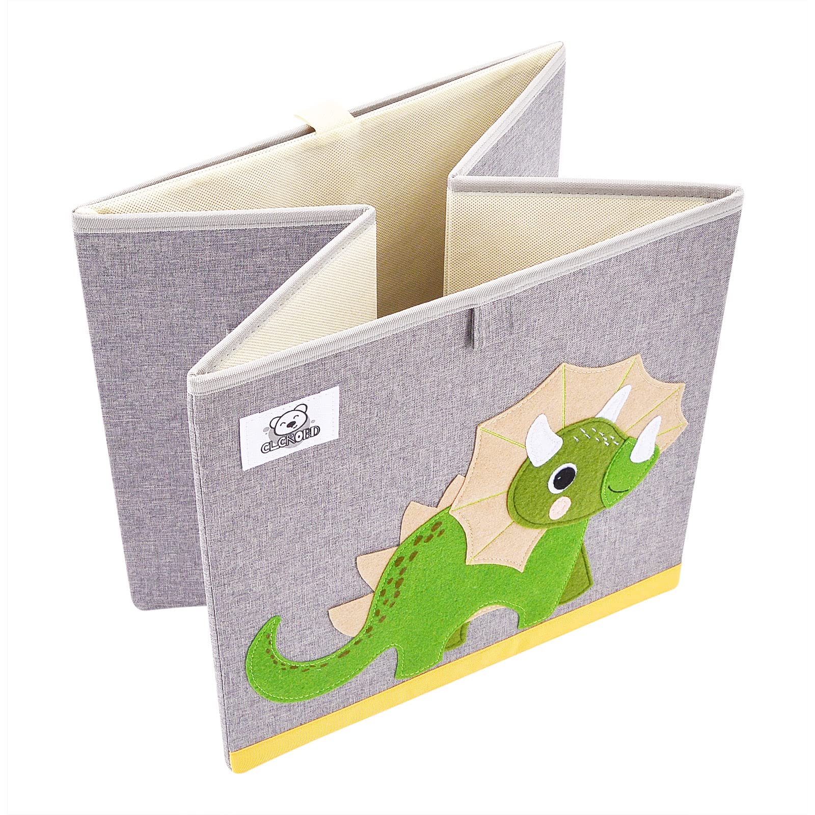 CLCROBD dog cube bin collapsed-flat demonstrates space-saving design for travel.