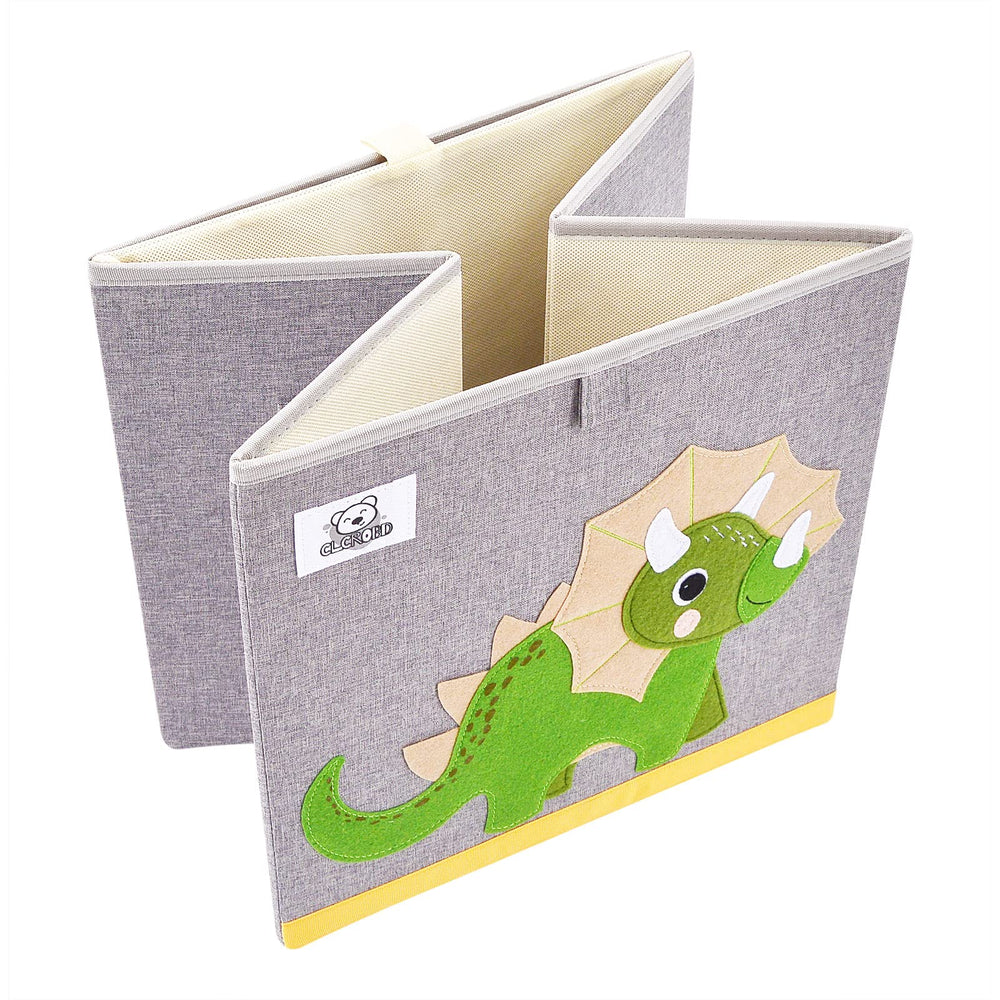 CLCROBD dog cube bin collapsed-flat demonstrates space-saving design for travel.