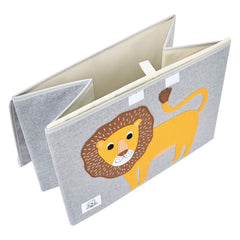 CLCROBD elephant themed fabric storage bin helps nursery organization.