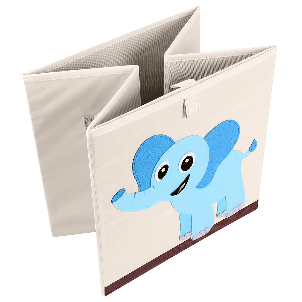 CLCROBD Elephant cube storage bin open showing ample capacity