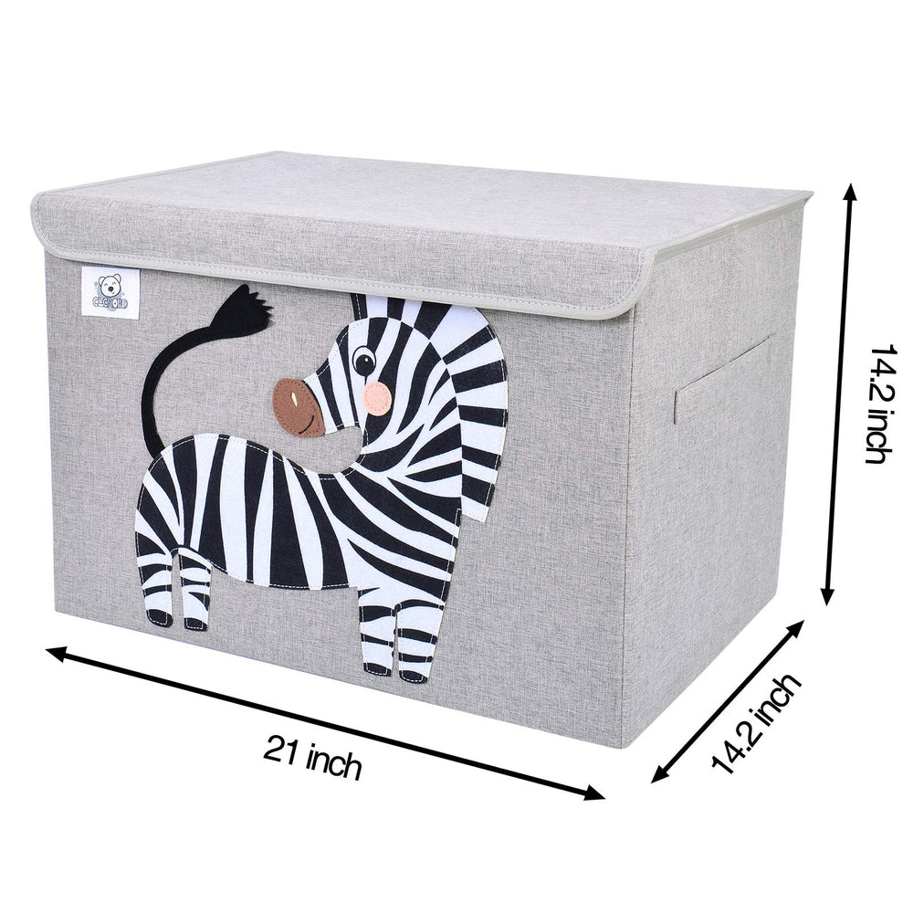CLCROBD foldable toy chest collapsible-bottom design maximizes space for playroom storage.