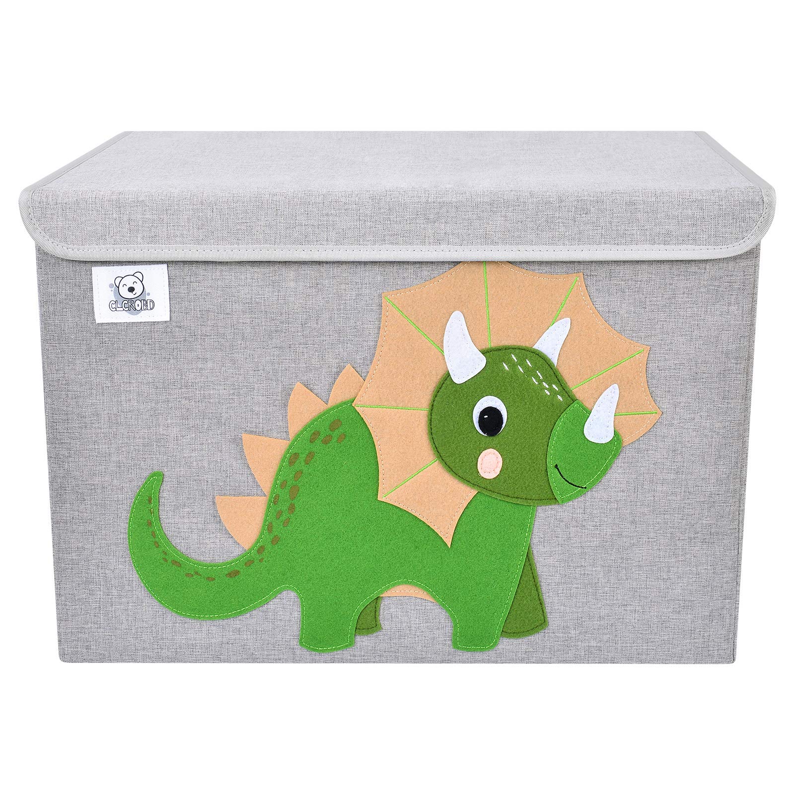 CLCROBD foldable toy chest front view shows space-saving design