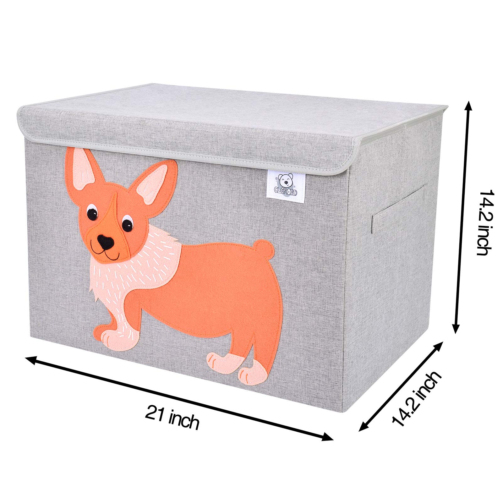 CLCROBD large toy chest measures 21x14-2 offering space for books and blankets