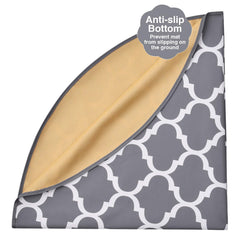 CLCROBD Splat Mat anti-slip back keeps mat flat during meals.