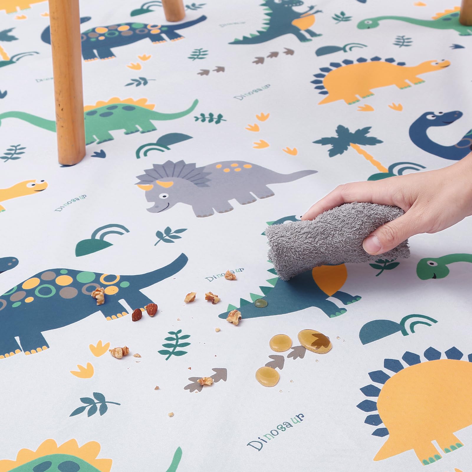 CLCROBD Splat Floor Mat anti-slip-back prevents bunching on wood or carpeted floors