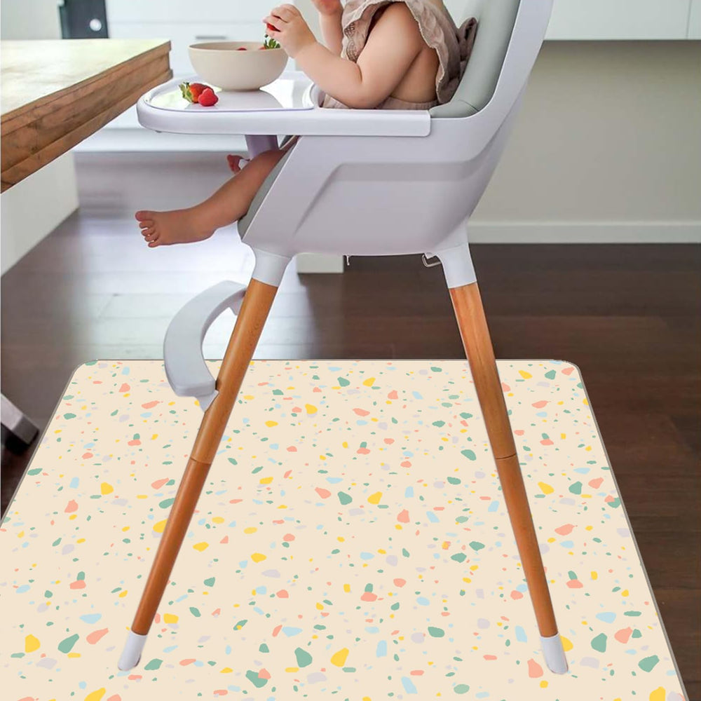 CLCROBD 51x51 mat with anti-slip backing stays put on hardwood and carpet