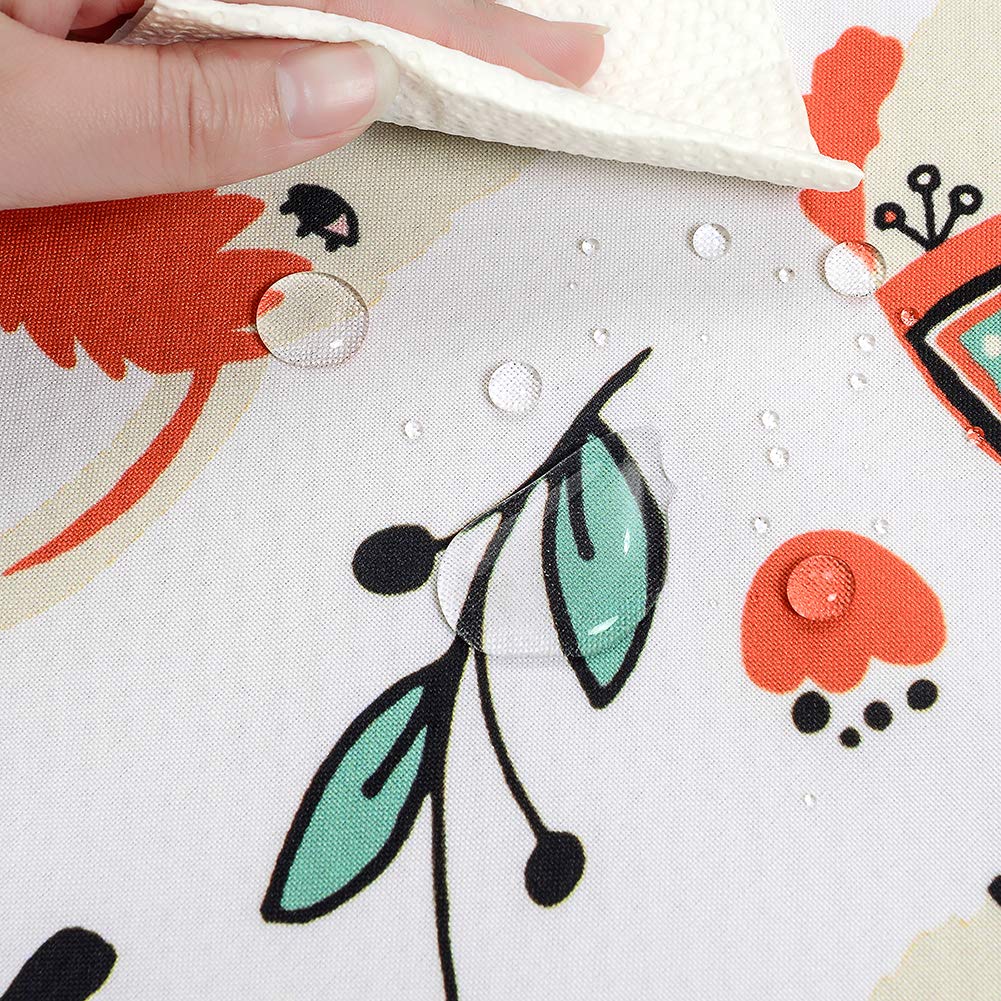 CLCROBD Splat Mat anti-slip back stays flat on hardwood floors.