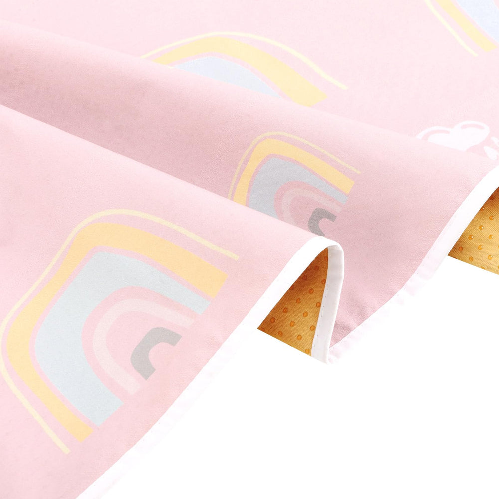 CLCROBD Splat Mat doubles as a tablecloth for playtime and painting.