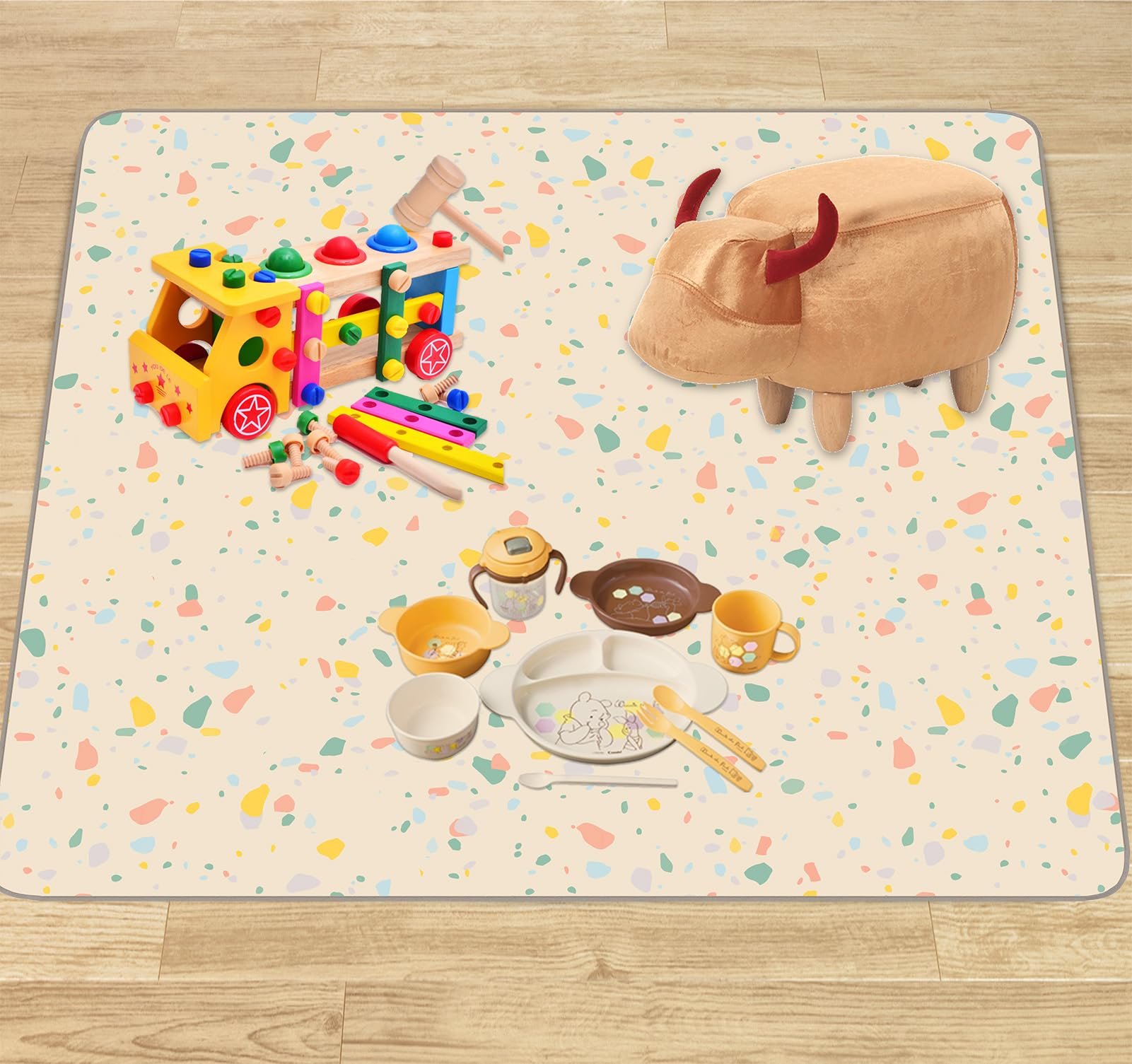 CLCROBD 51x51 mat with reinforced stitching for durability during busy days