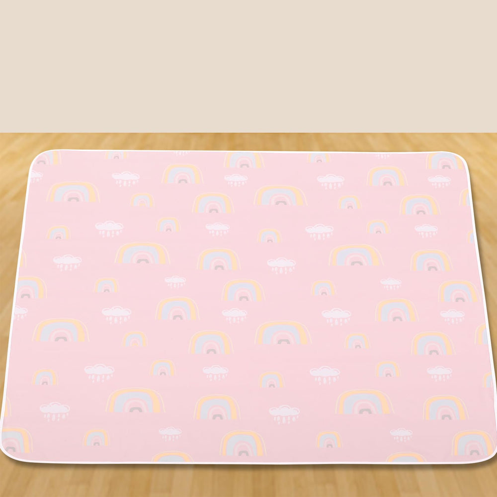CLCROBD Splat Mat Rainbow Pink color adds cheerful ambiance during crafts.