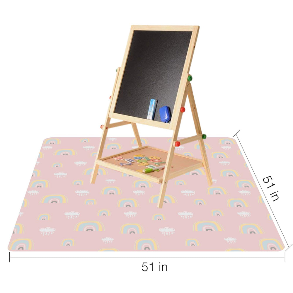 CLCROBD Splat Mat 51x51 inches covers large floor areas during meals.