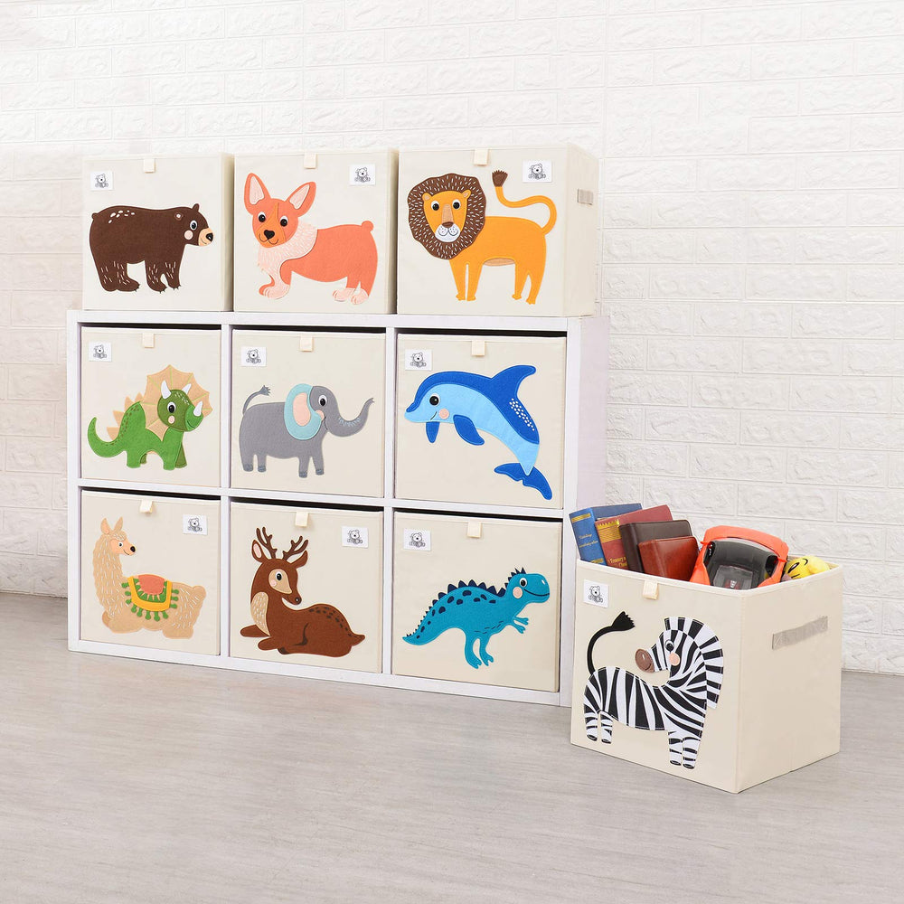 CLCROBD Triceratops cube bin folded compact for travel and small-space trips