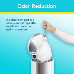 Cleanis PottyMate liner with absorbent pad showing spill containment benefit