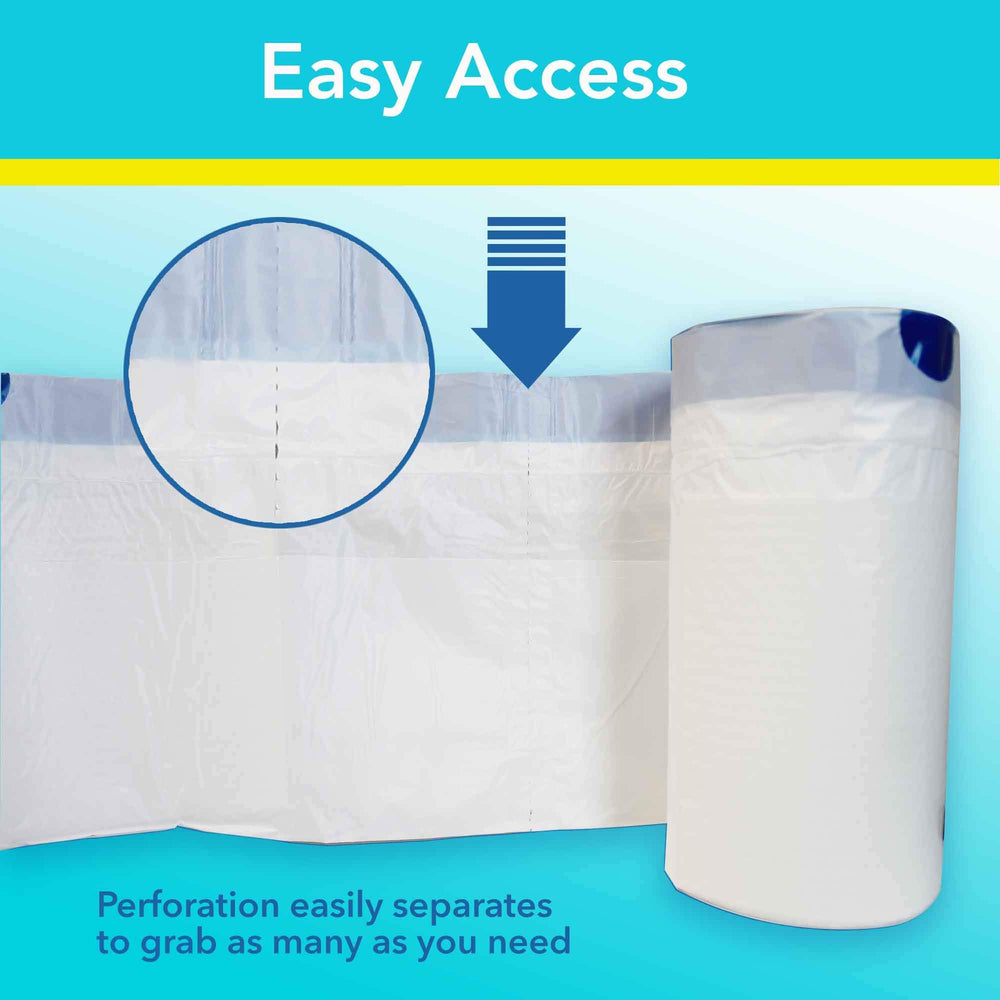 Cleanis PottyMate liner forms a hygienic barrier between mess and potty