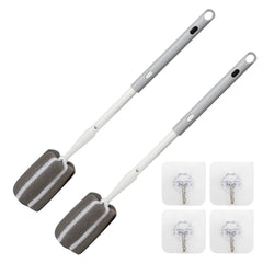 Cleansprite extended-handle sponge bottle brush reaches tall bottles for thorough cleaning.