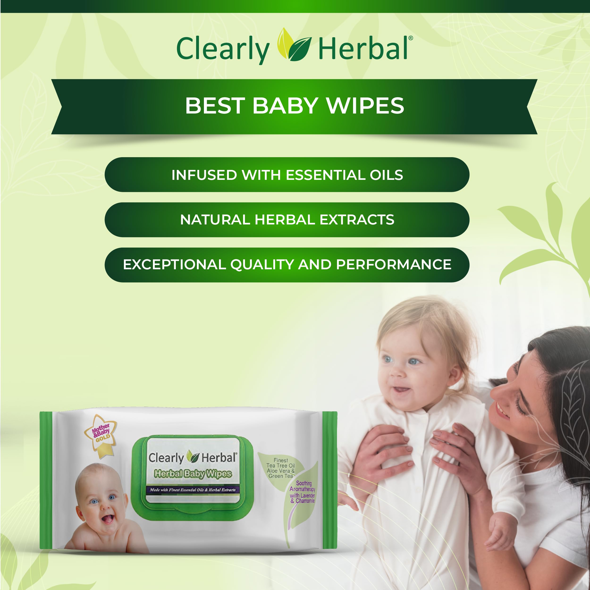 Clearly Herbal baby wipes versatile for diaper duty and more at home.