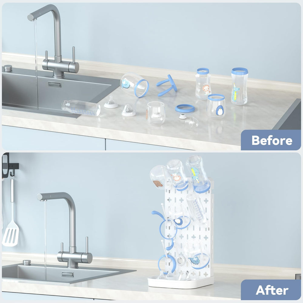 clesoo anti-slip base provides stable drying on countertops