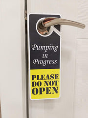 CLEVER SIGNS Do Not Disturb sign back view enhances visibility on both sides