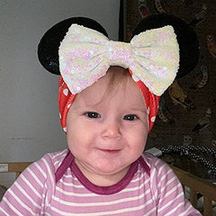 CLGIFT baby/toddler flexible headband provides comfortable wear during celebrations.