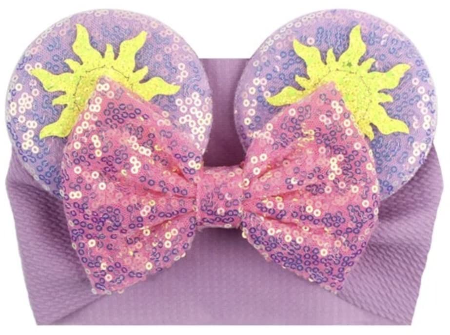 CLGIFT Minnie Ears headband Rapunzel for babies and toddlers, comfortable for photos
