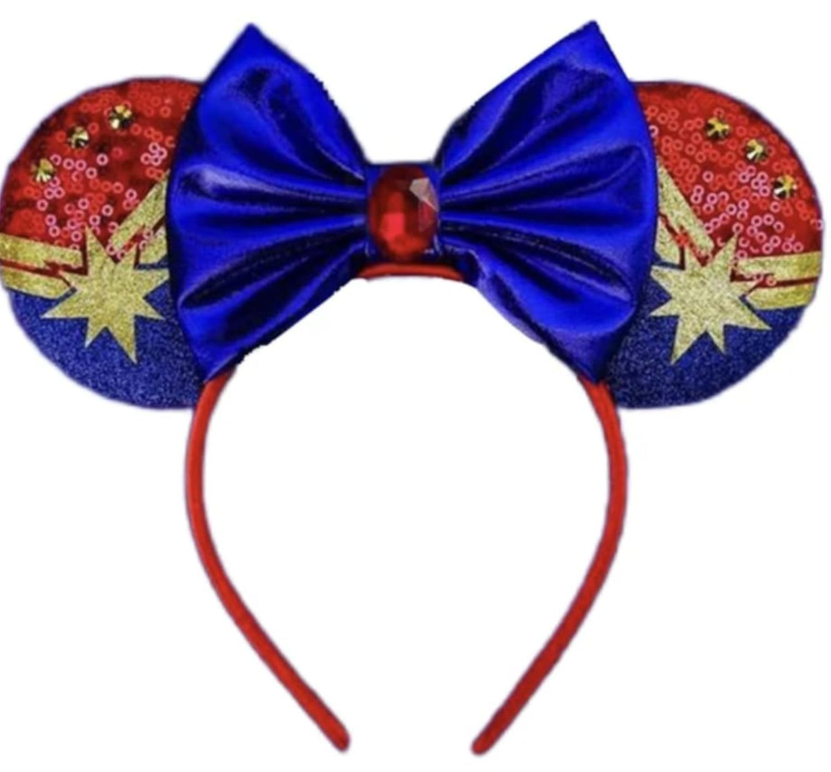 CLGIFT Princess Minnie Ears flower headband for festive party looks.