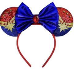 CLGIFT Princess Minnie Ears flower headband for festive party looks.