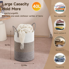 CLHMILY&Z 40L basket blends neutral decor and practical storage in bedrooms