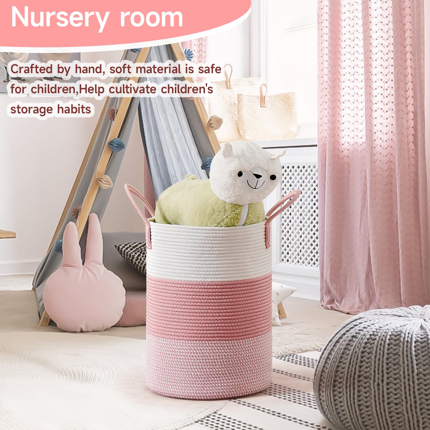 CLHMILY&Z nursery organization shot stores diapers and toys neatly