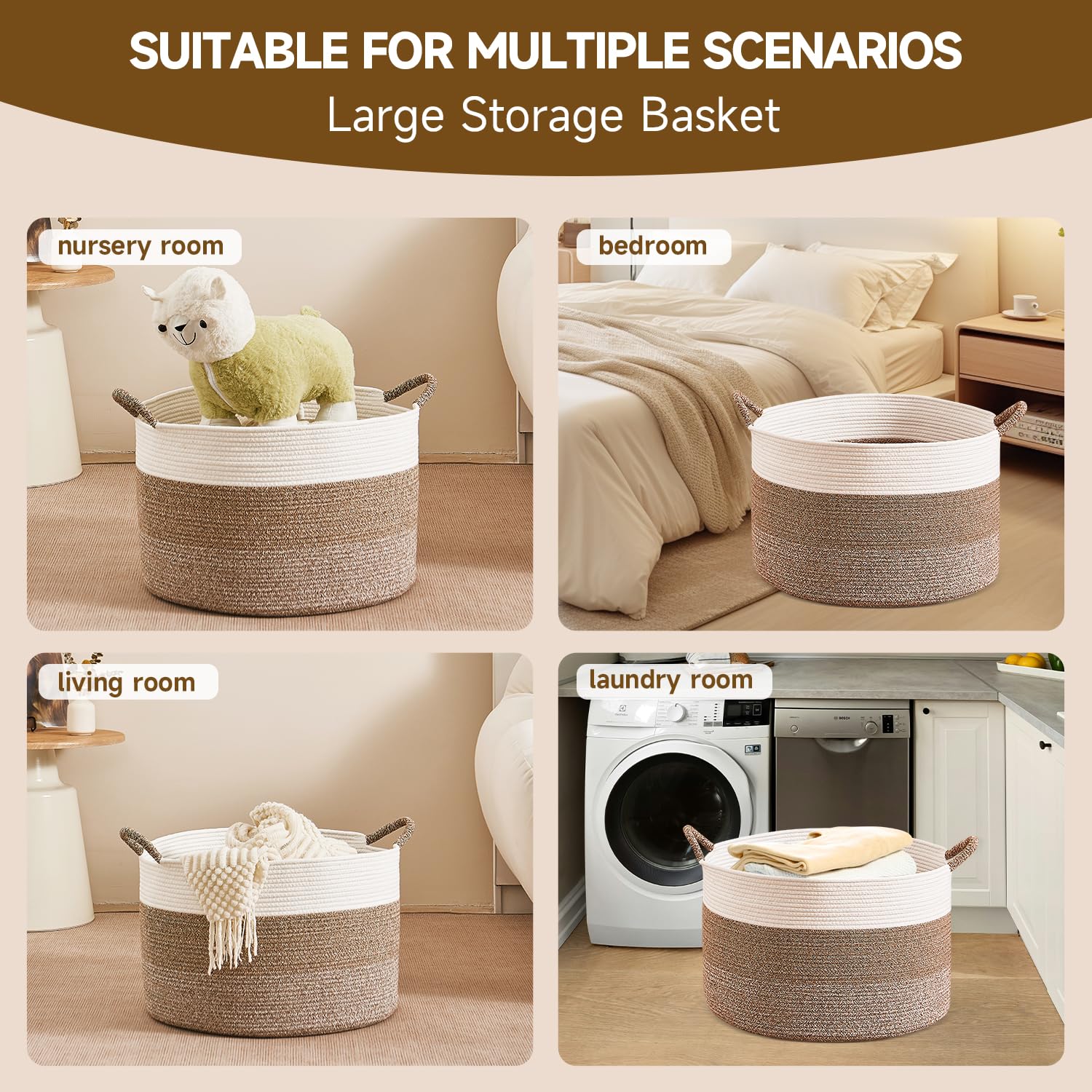 CLHMILY&Z Breathable weave laundry hamper reduces odor build-up