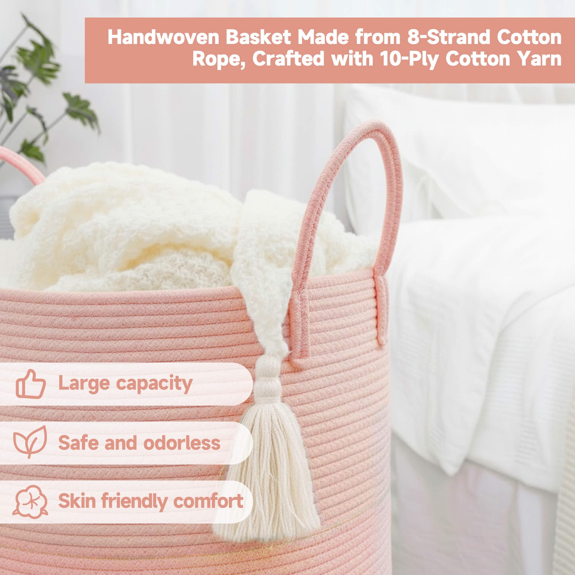CLHMILY&Z Breathable weave helps reduce odor while storing bulky items.