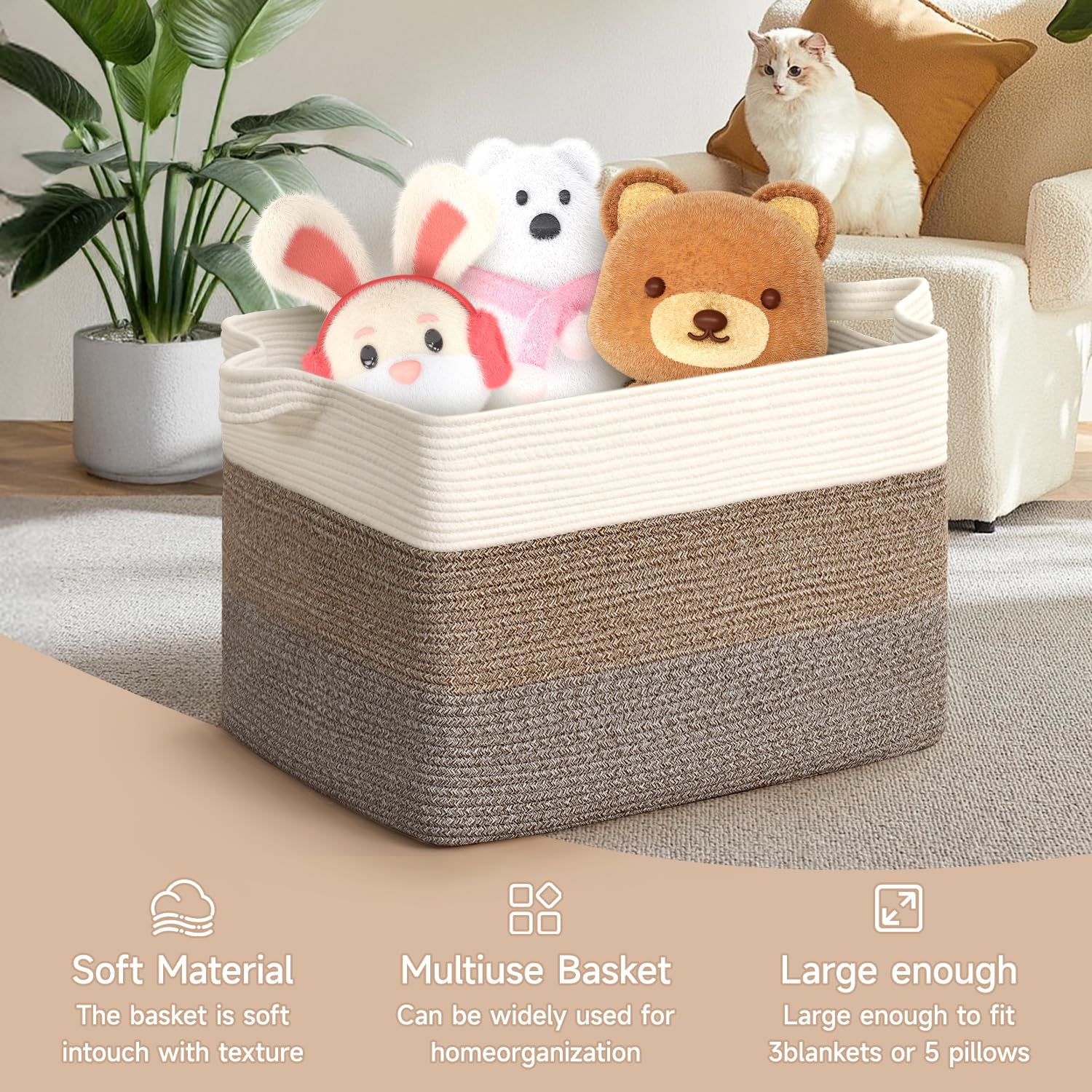 CLHMILY&amp;Z living-room-decor demonstrates practical storage solution