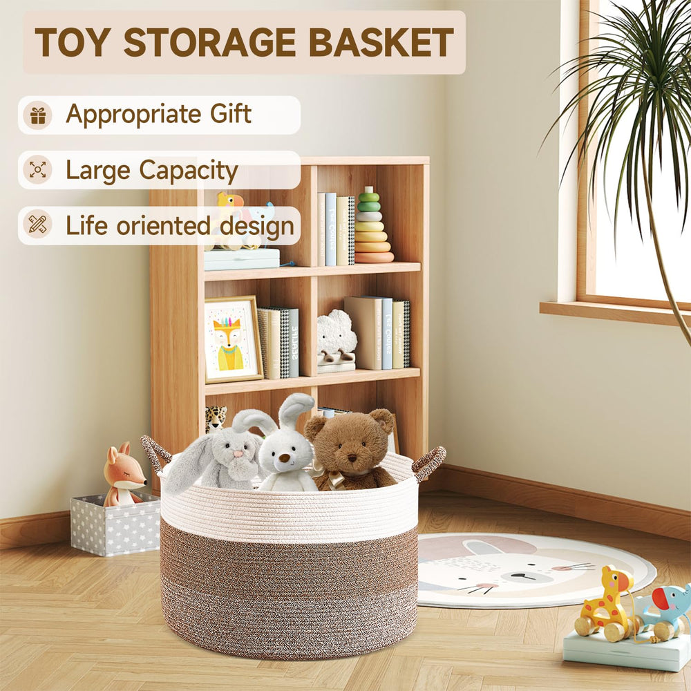 CLHMILY&Z Natural cotton basket with durable craftsmanship