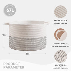 CLHMILY&Z woven basket adds decorative charm while concealing clutter in living spaces.