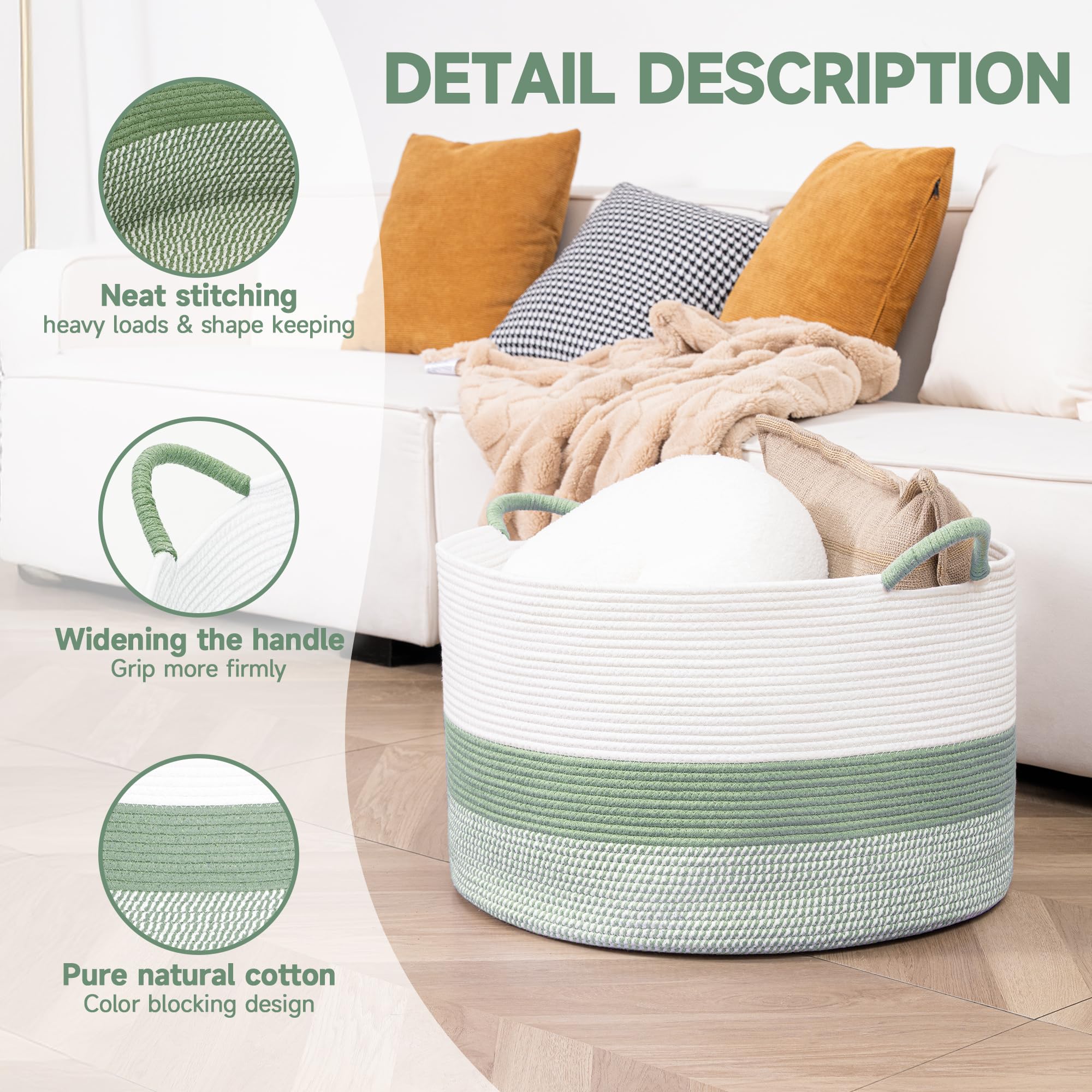 CLHMILY&Z toy organizer basket keeps kids' toys tidy and accessible.