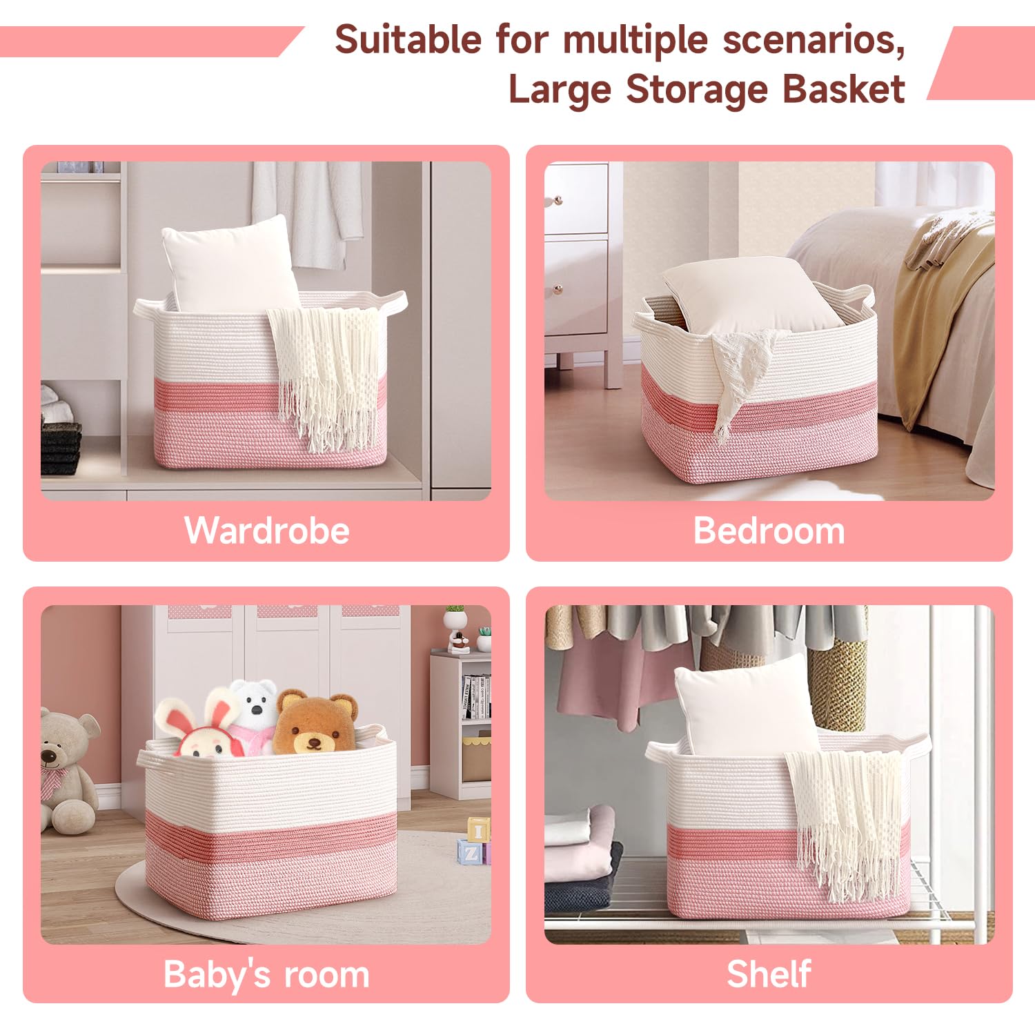 CLHMILY&Z basket with towels in bathroom demonstrates versatile storage