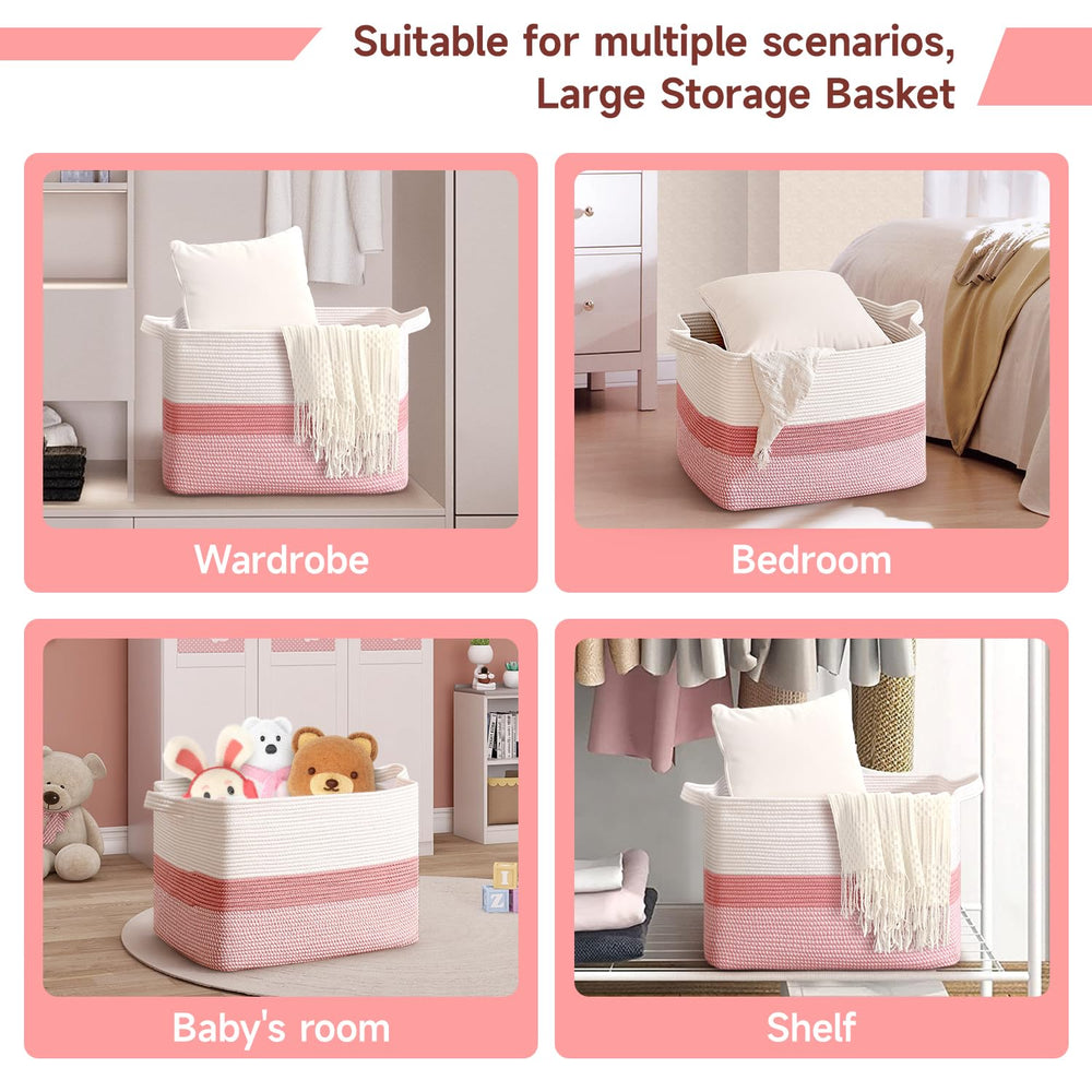 CLHMILY&Z basket with towels in bathroom demonstrates versatile storage