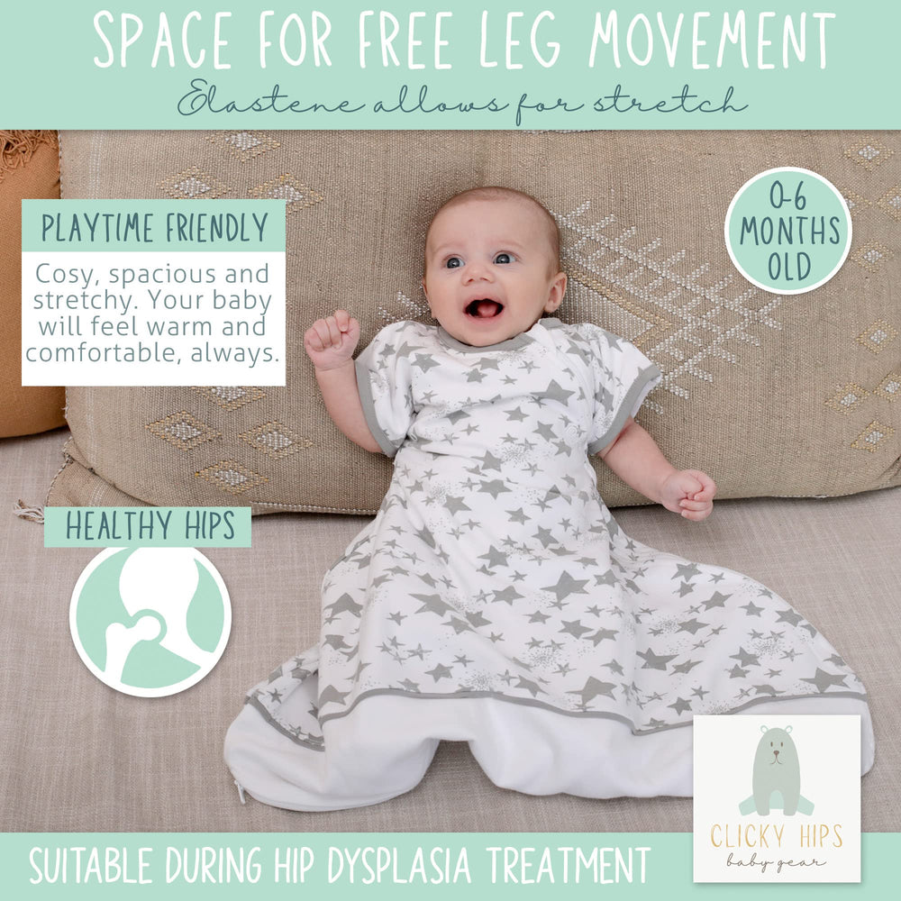 Clickyhips Swaddle Sack YKK zipper simplifies diaper tasks