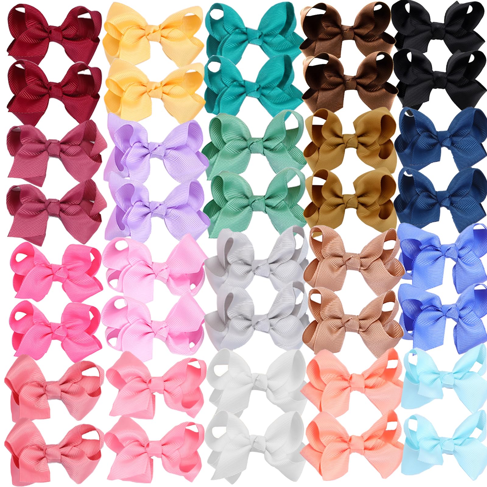 Clipband 40pcs set, package view, easy matching colors for everyday hairstyles