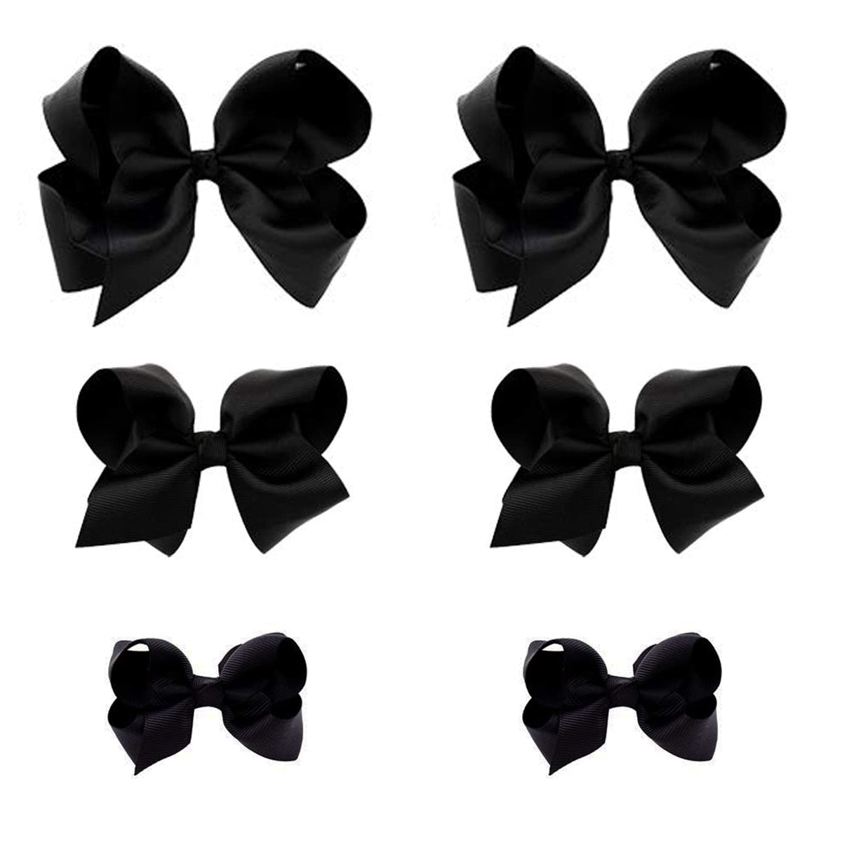Clipband Black Bows 6-pack packaging showcases vibrant variety and ready-to-wear accessories.