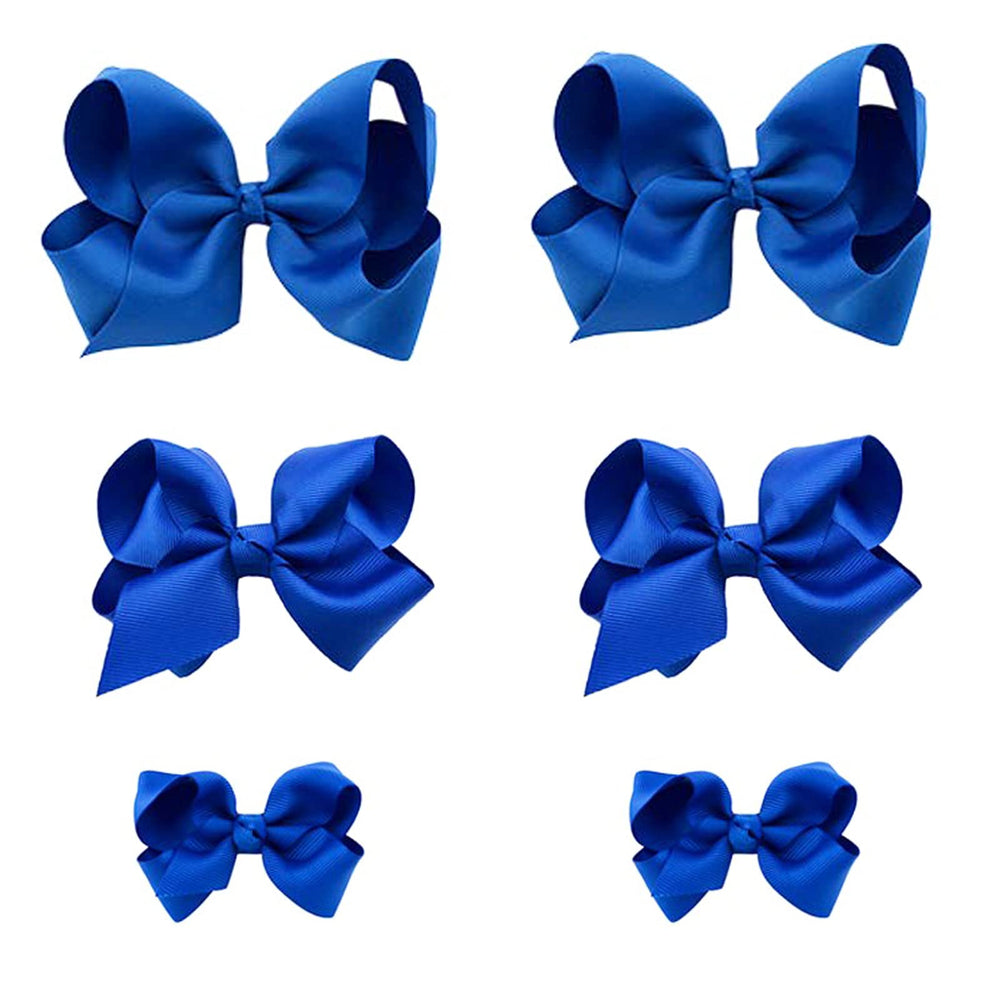 Clipband Blue Bows 6-pack packaging shows vibrant colors for easy outfit matching.