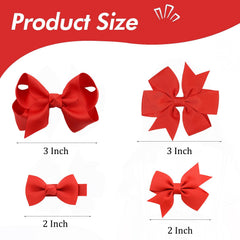 Clipband bows set in pairs on display for versatile styling