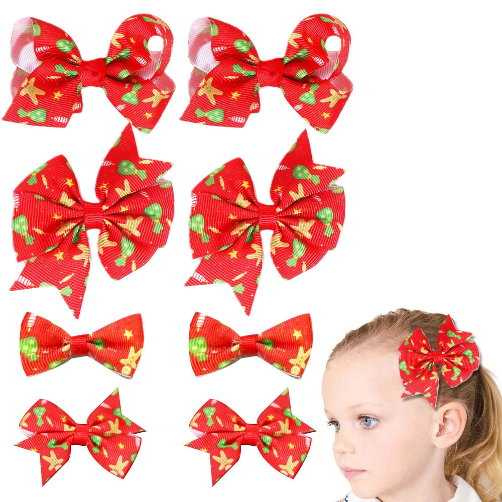 Clipband Christmas baby bows 2inch add festive charm to photos and daily outfits.