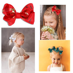 Clipband Christmas colors red-white-green bow suits outfits and holiday photo props.