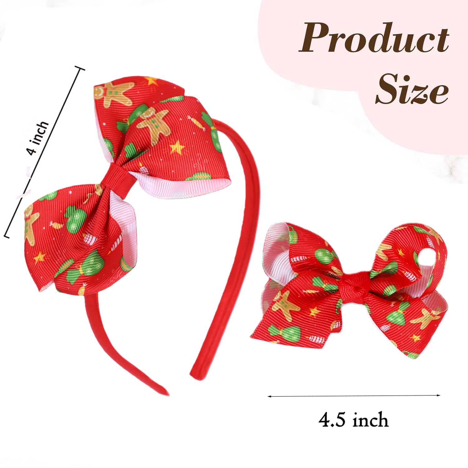 Clipband Christmas party look featuring bows, ideal for holidays and photos.
