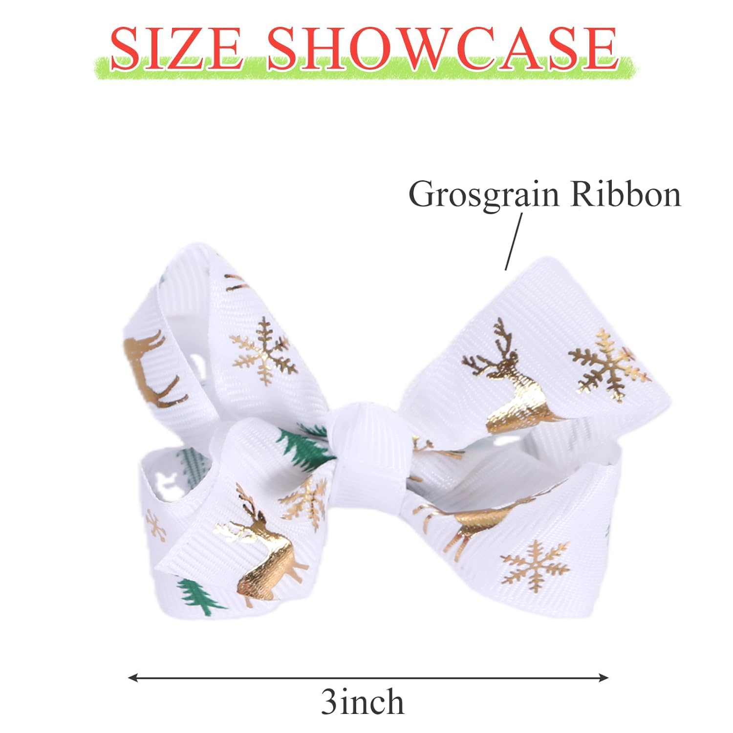Clipband gift-ready Christmas bows make a charming present for daughters and friends