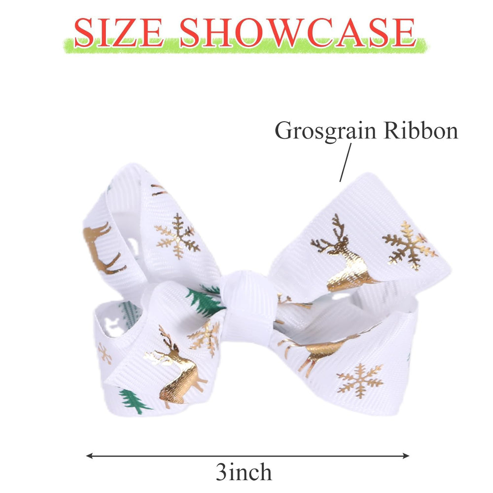 Clipband gift-ready Christmas bows make a charming present for daughters and friends