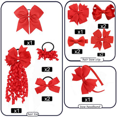 Clipband ponytail holders red ideal for sturdy ponytails and easy daily upsweeps.